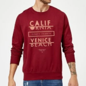 Image of Venice Beach Sweatshirt - Burgundy - XXL
