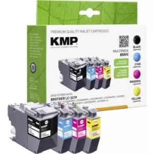 image of KMP Ink set replaced Brother LC-3219XL Compatible CMYK B58VX 1537,4005