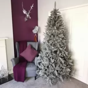 Image of 7ft (210cm) Luxury Charcoal Pine Grey Silver Christmas Tree with 1,315 Tips