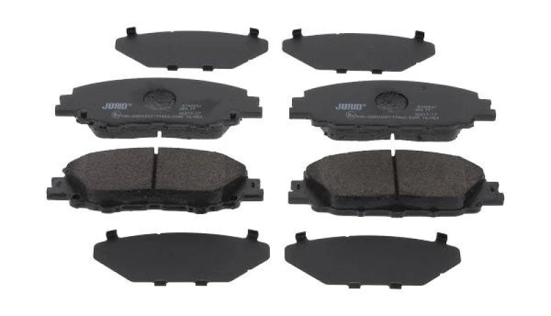 Image of JURID 574250J Brake pad set not prepared for wear warning indicator Brake Pad Set,disc brake (402)