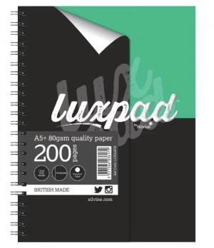 Image of Silvine Lux A5 Twinwire Flexicovered 200 Pages Notebook PK3