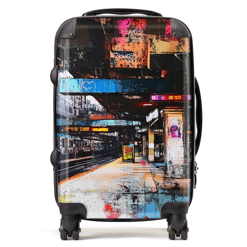 Image of Designer Luggage Jasper Reed: 00034 Suitcase Size: Large Multicolor Unisex Large