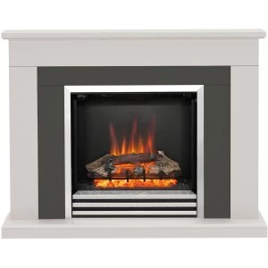 Image of Be Modern Preston Electric Fireplace Suite with Charcoal Back Panel