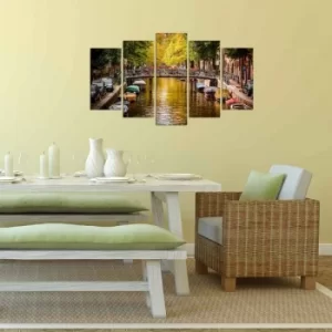 Image of 5PMX-078 Multicolor Decorative MDF Painting (5 Pieces)