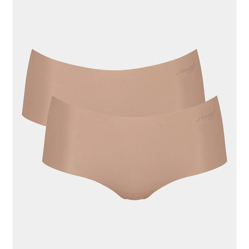 Image of Sloggi Pack of 2 Zero Microfibre Shorts skintone Polyamide XL