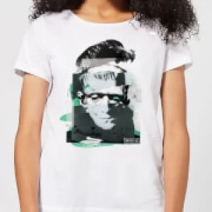 Image of Universal Monsters Frankenstein Collage Womens T-Shirt - White - 3XL
