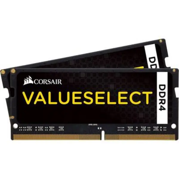 image of Corsair Value Select Laptop RAM kit DDR4 16GB 2 x 8GB 2133 MHz 260-pin SO-DIMM CL15-15-15-36 CMSO16GX4M2A2133C15