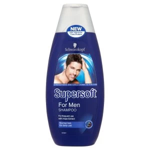 image of Schwarzkopf Supersoft For Men Shampoo 400ml