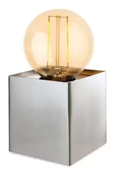 image of Richmond 1 Light Table Lamp Brushed Steel, E27