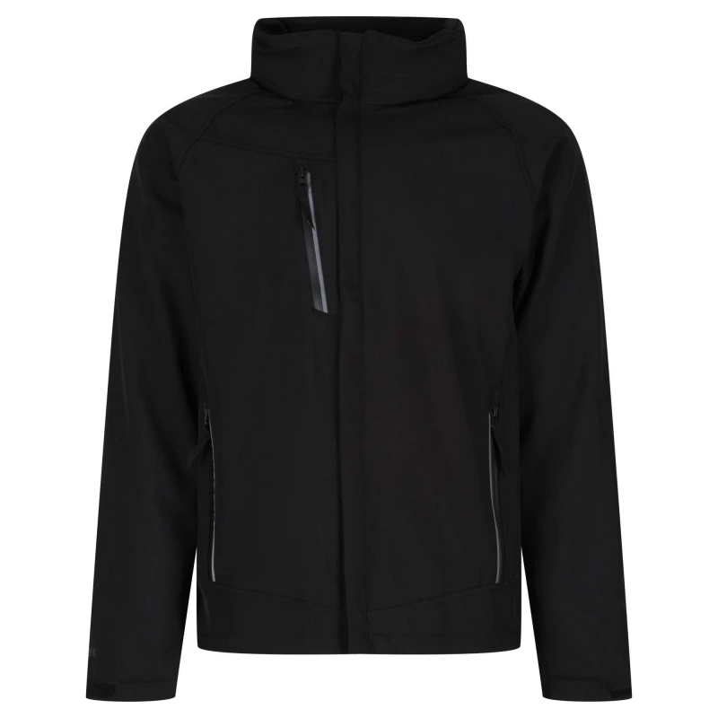 Image of Regatta Professional Mens Soft Shell Jacket in Black Size: Small Black Male S