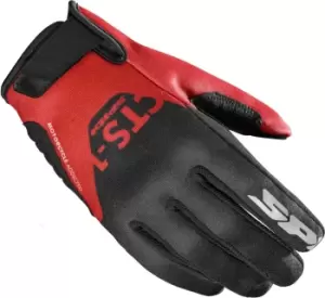 image of Spidi CTS-1 K3 Motorcycle Gloves, black-red, Size L, black-red, Size L