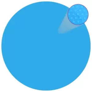 Image of Floating Round pe Solar Pool Film 455cm Blue Vidaxl Blue