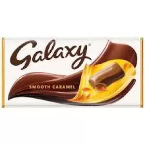 Galaxy Smooth Caramel and Milk Chocolate Block Bar 135g