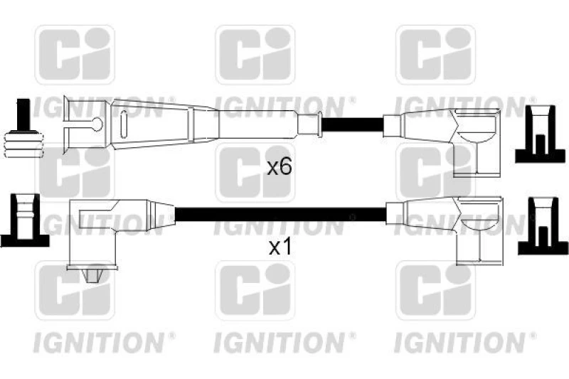 Image of QUINTON HAZELL Ignition lead set QUINTON HAZELL XC830