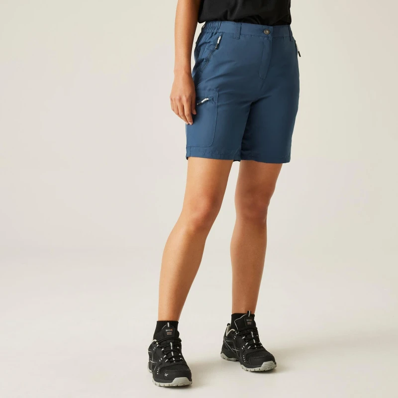 Image of Regatta Womens Chaska III Walking Shorts Dark Denim female 8