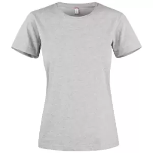 Clique Womens/Ladies Premium Melange T-Shirt (XS) (Grey Melange)