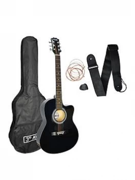 Image of 3Rd Avenue Cutaway Acoustic Guitar Pack - Black
