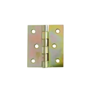 Image of Folding Closet Cabinet Door Butt Hinge Brass Plated - Size 40 x 40mm - Pack of 10