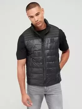 Image of BOSS Odeno Padded Gilet - Black, Size 56=Uk46, Men