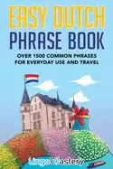 Image of easy dutch phrase book over 1500 common phrases for everyday use and travel