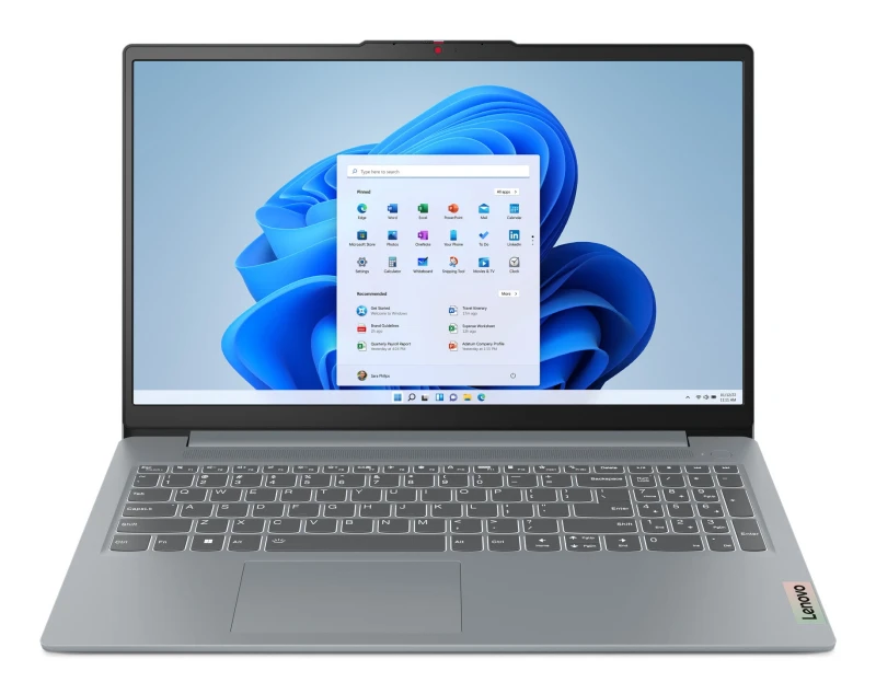 Image of Lenovo IdeaPad Slim 3 AMD Ryzen 3 8GB RAM 256GB SSD 15.6" Windows 11 Laptop 82XQ00QJUK Grey