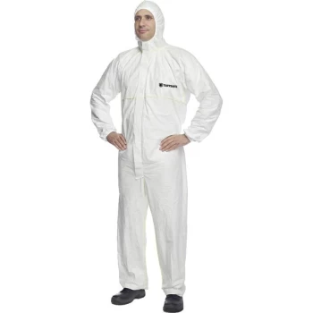 image of White Coveralls, Type 5/6, Size XL - Tuffsafe