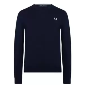 image of Fred Perry V Neck Jumper - Blue