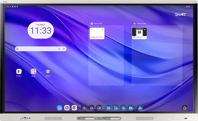 Image of Smart Technologies SMART Technologies SBID-MX275-V5-PW interactive whiteboard 190.5cm (75") 3840 x 2160 pixels Touch Screen Silver USB / Bluetooth SB