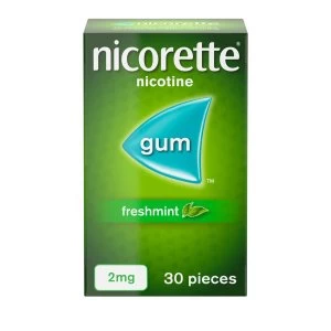 image of Nicorette 2mg Fresh Mint Gum 30x Pieces