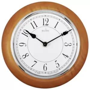 image of Acctim Newton Wooden Wall Clock - Light Wood