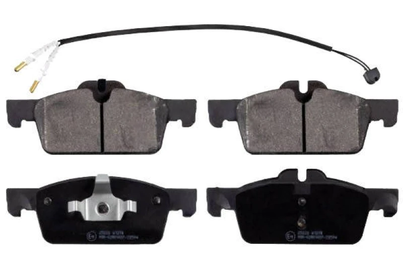 Image of Blue PRINT ADP154251 Brake pad set Front Axle, incl. wear warning contact, with piston clip Brake Pad Set,disc brake (402)