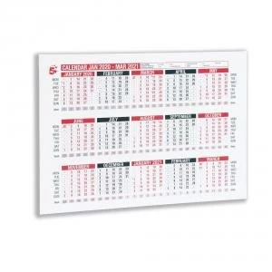 Image of Office 2020 Wall or Desk Calendar Jan 2019 March 2020 A4 297x210mm