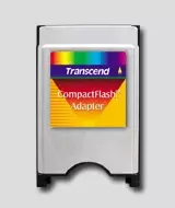 Image of Transcend PCMCIA CompactFlash Adapter