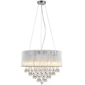 image of HOMCOM Chandelier B31-181SR 400 mm 540 mm 540 mm Silver