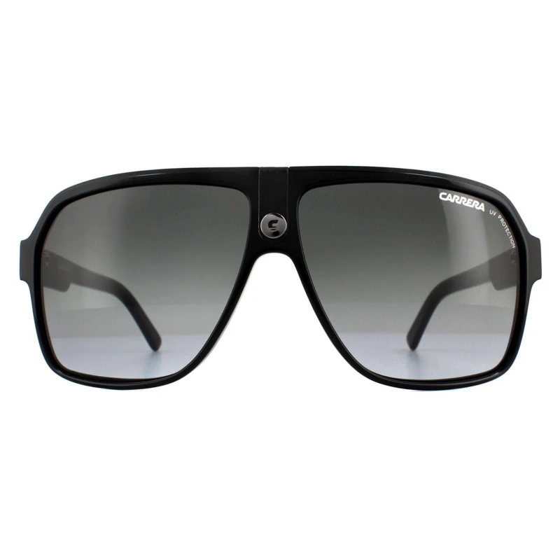 Image of Carrera Aviator Black Grey Gradient Sunglasses Black unisex