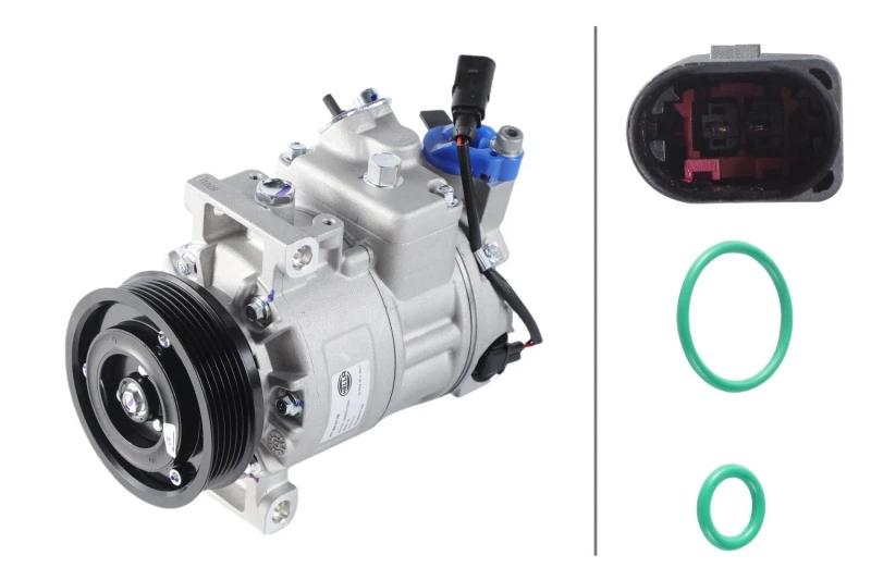 Image of HELLA Air conditioning compressor HELLA 8FK 366 201-091