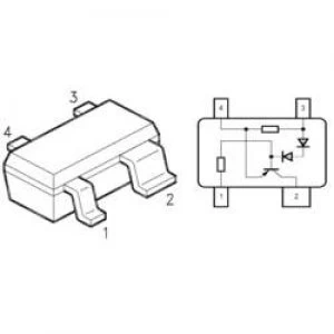 Image of PMIC LED driver Infineon Technologies BCR402R Linear SOT 143R 4 Surface mount