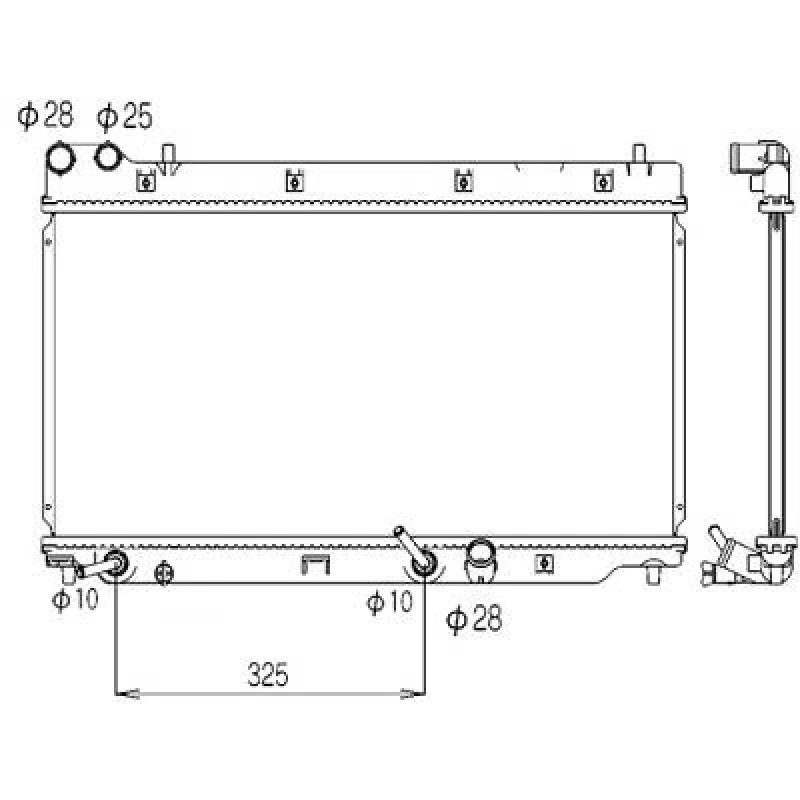 Image of Engine radiator DIEDERICHS DCM2187