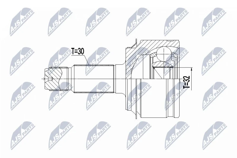 Image of NTY CV joint kit NTY NPZ-HD-066
