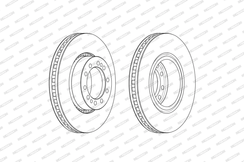 Image of Brake disc FERODO FCR374A