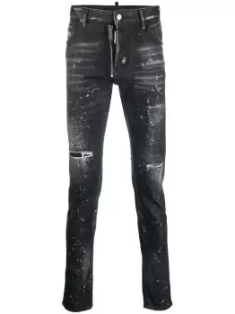 image of DSQUARED2 Distressed 5 Pocket Denim Jeans