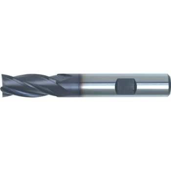 Image of 18.00MM HSS-Co 8% Weldon Shank Multi Flute End Mills - TiAlN Coated