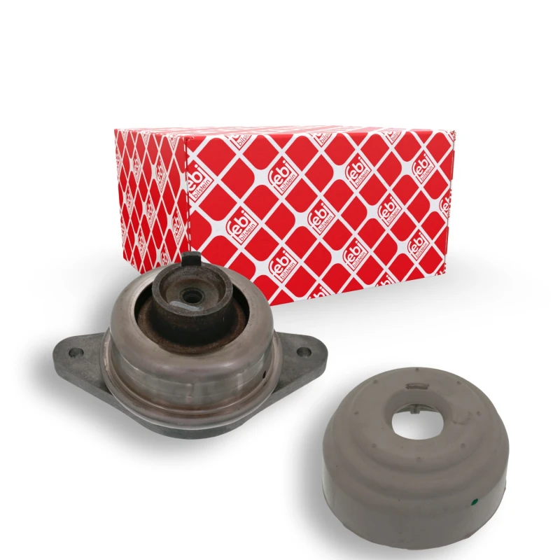 Image of FEBI BILSTEIN 29512 Engine mount both sides, Hydro Mount, with splash protection cover Engine Mounting (247)