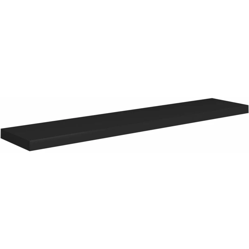 Image of VIDAXL Floating Wall Shelf Black 120x23.5x3.8cm mdf Vidaxl 8720286074725