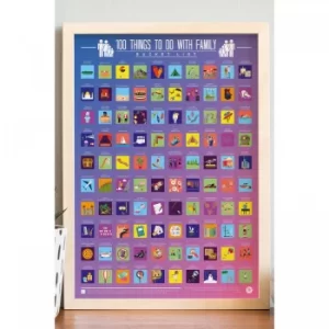 Image of 100 Things To Do with My Family Scratch Off Poster