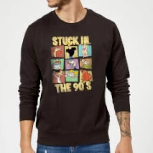 Image of Cartoon Network Stuck In The 90s Sweatshirt - Black - 5XL
