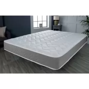 Image of Grey Memory Foam Hybrid Sprung Open Coil Mattress, 4ft Small Double