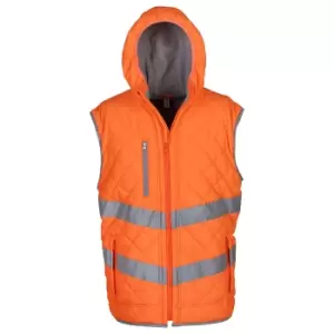 Image of Yoko Unisex Adult Kensington Hi-Vis Vest (3XL) (Orange)
