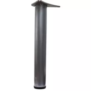 Image of Adjustable Breakfast Bar Worktop Support Table Leg 870mm - Colour Silver - Pack of 3