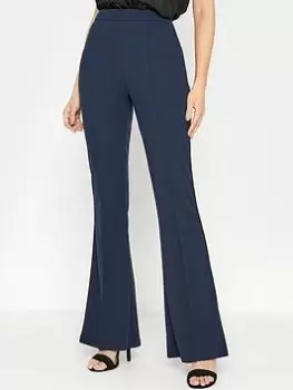 Long Tall Sally Navy Scuba Kickflare Trouser, Navy, Size 14, Women